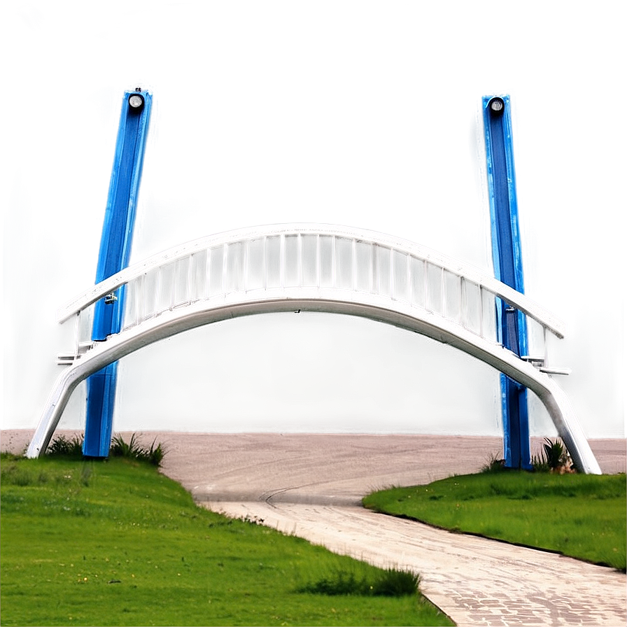 Pedestrian Bridge In Park Png Xuv27 PNG Image