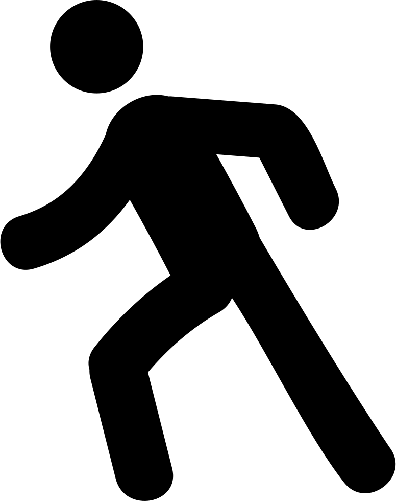 Pedestrian Silhouette Walking PNG Image