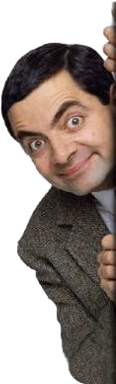 Peeking Comedic Character PNG Image