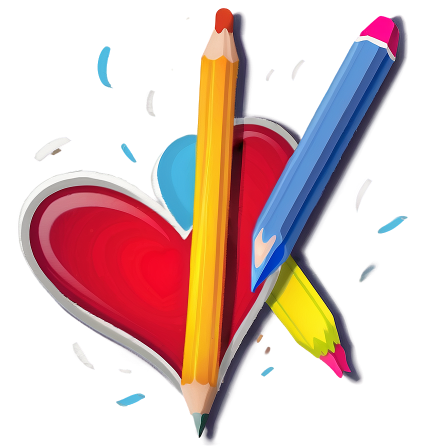 Pencil Drawn Heart Png Aop21 PNG Image