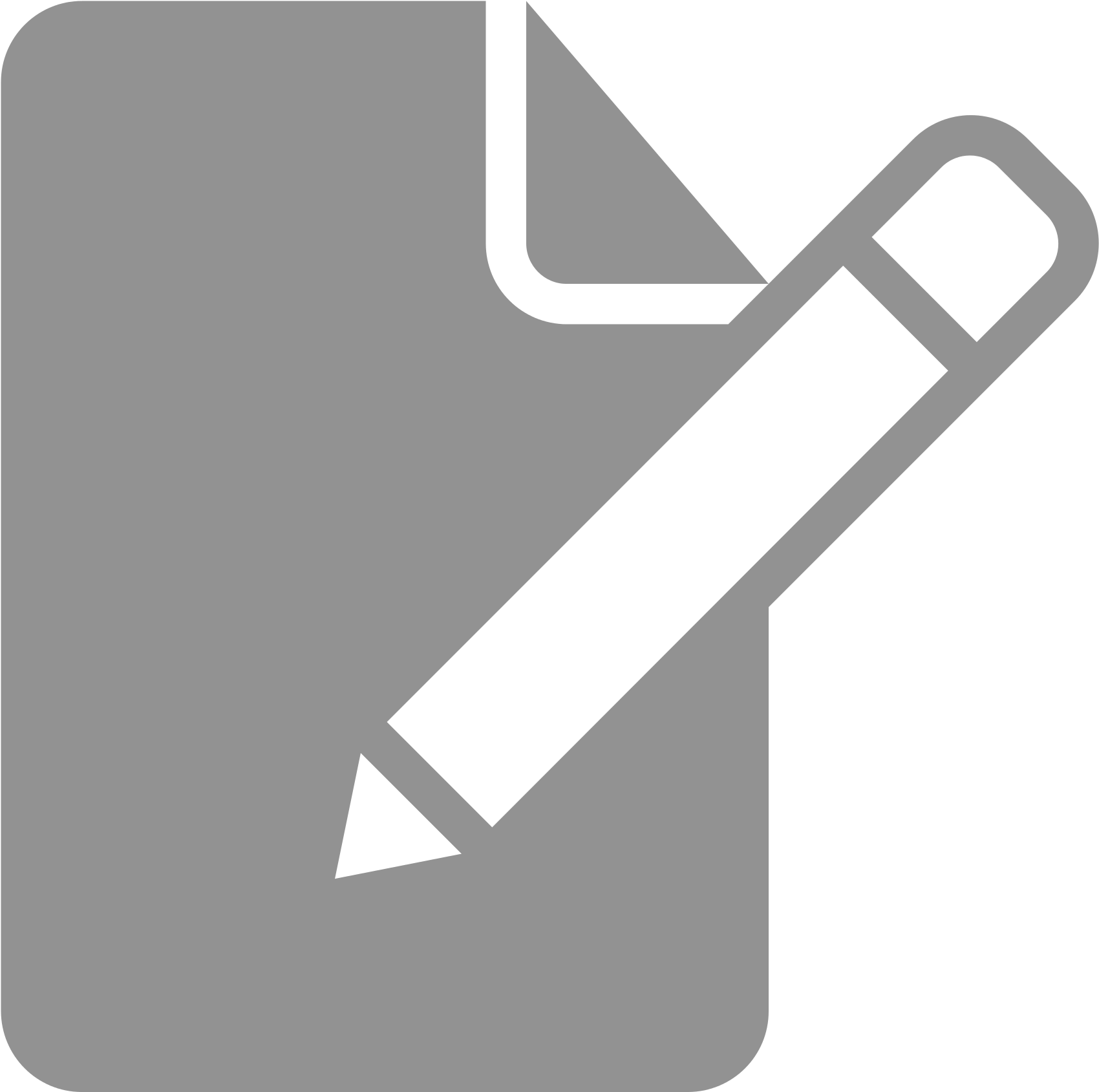 Pencil Icon Document Editing PNG Image