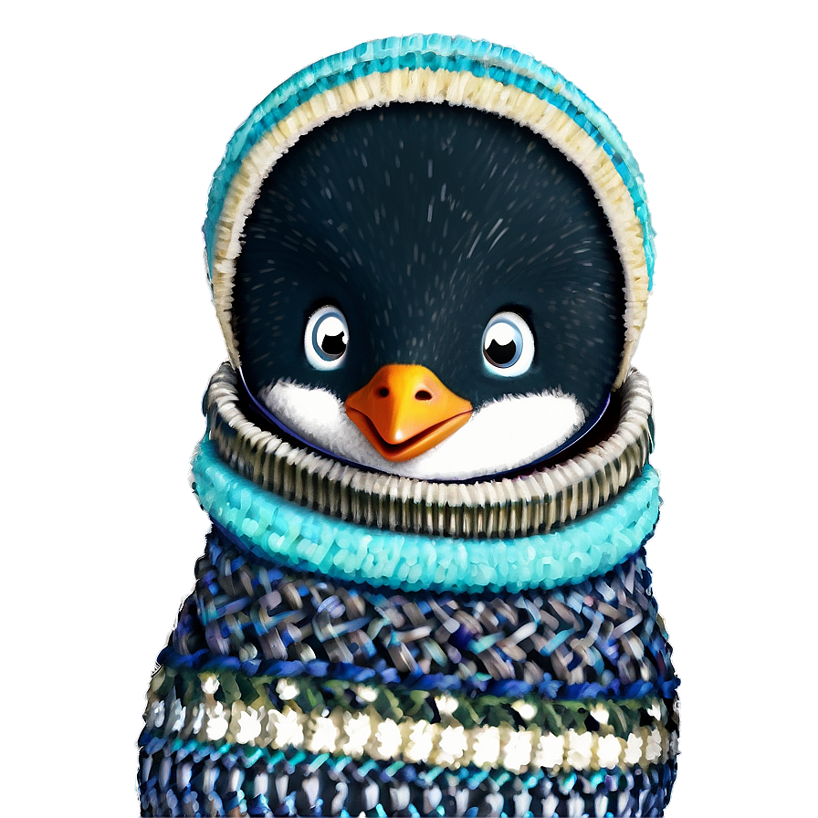 Penguin In A Sweater Png Sus19 PNG Image