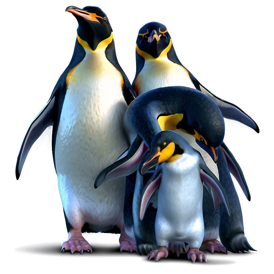 Penguins Illustration Png Rik31 PNG Image