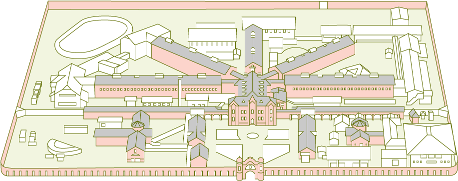 Penitentiary Architectural Blueprint PNG Image