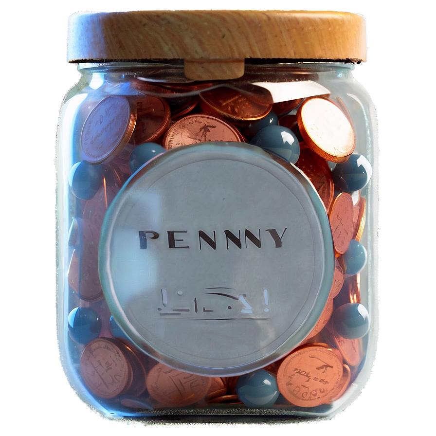 Penny In A Glass Jar Png Cid71 PNG Image