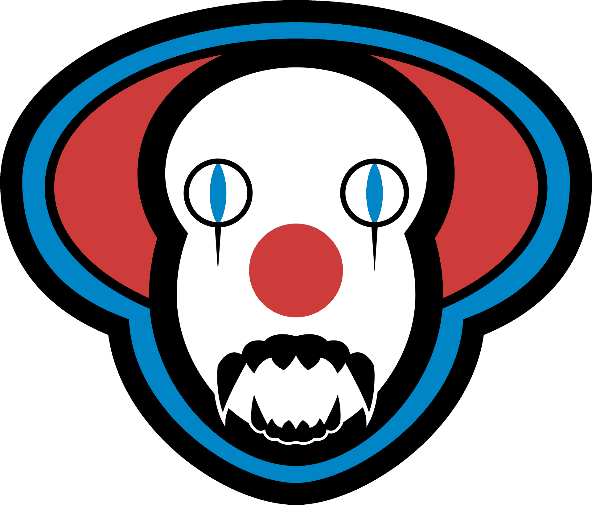 Pennywise Iconic Clown Face PNG Image