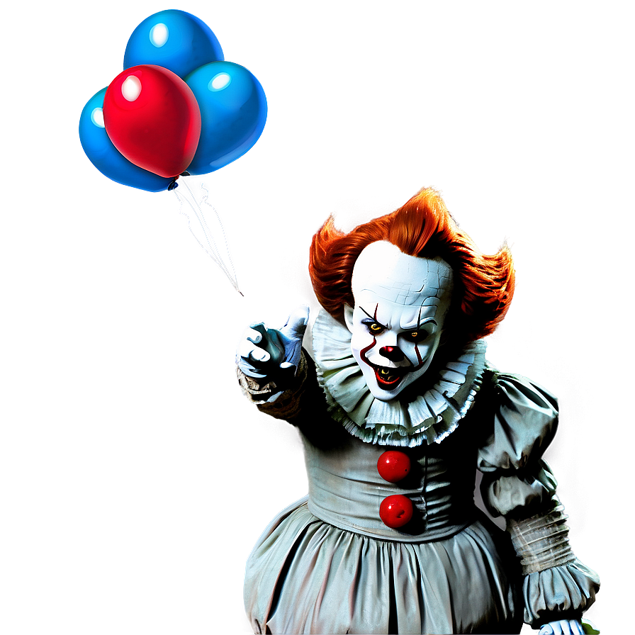 Pennywise With Balloons Png 13 PNG Image