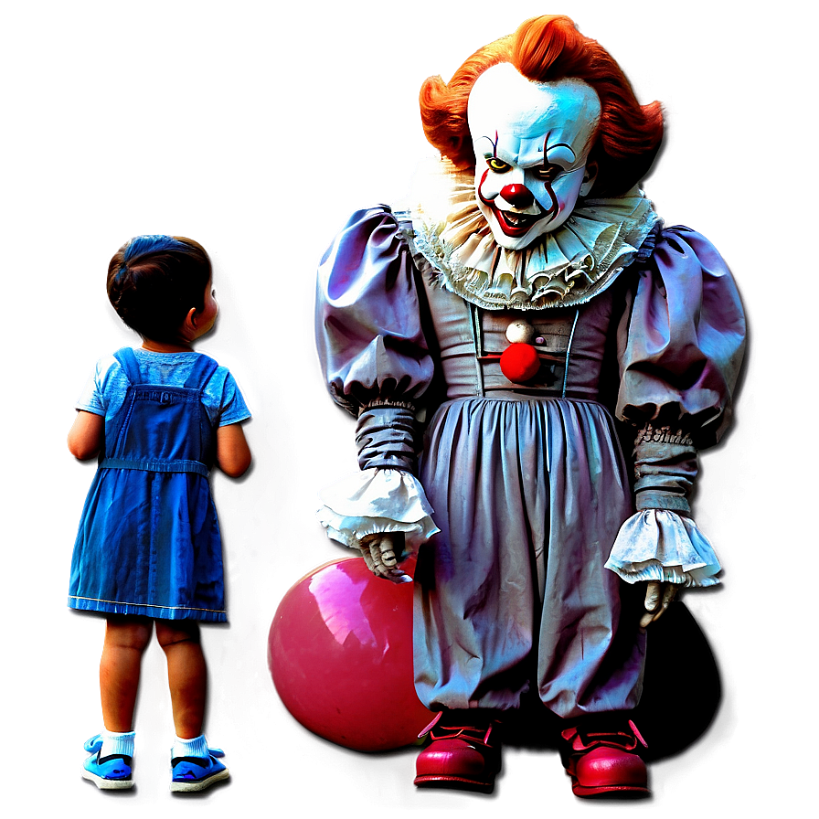 Pennywise With Kids Png 05212024 PNG Image