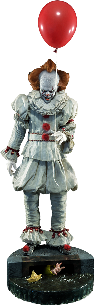 Pennywisewith Red Balloon PNG Image