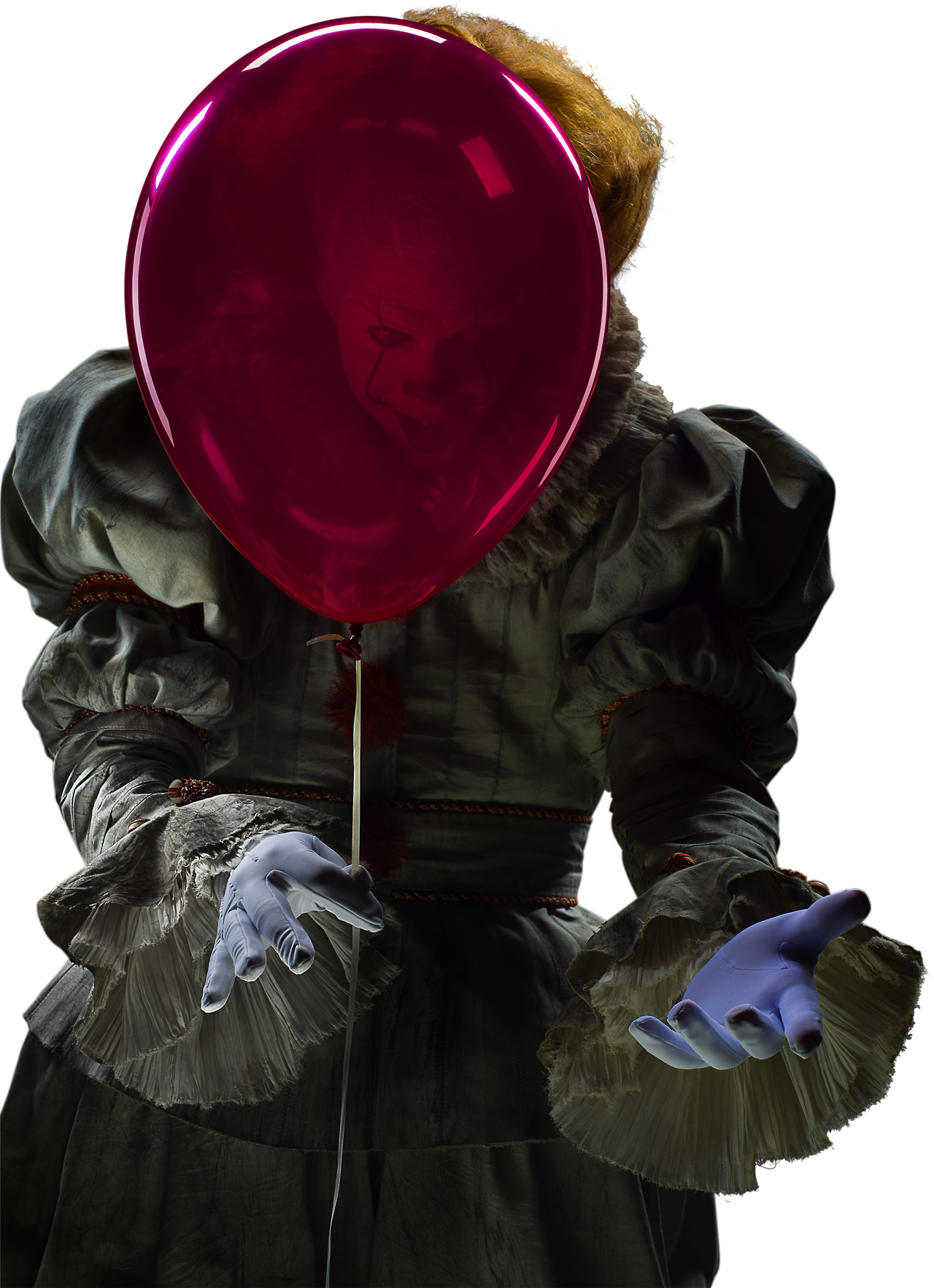 Pennywisewith Red Balloon PNG Image