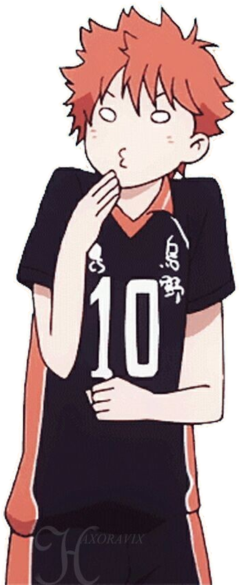 Pensive Hinata Shouyou Haikyuu PNG Image