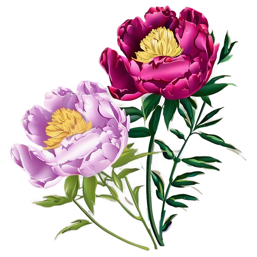 Peony Cricut Design Inspiration Png Gaq75 PNG Image