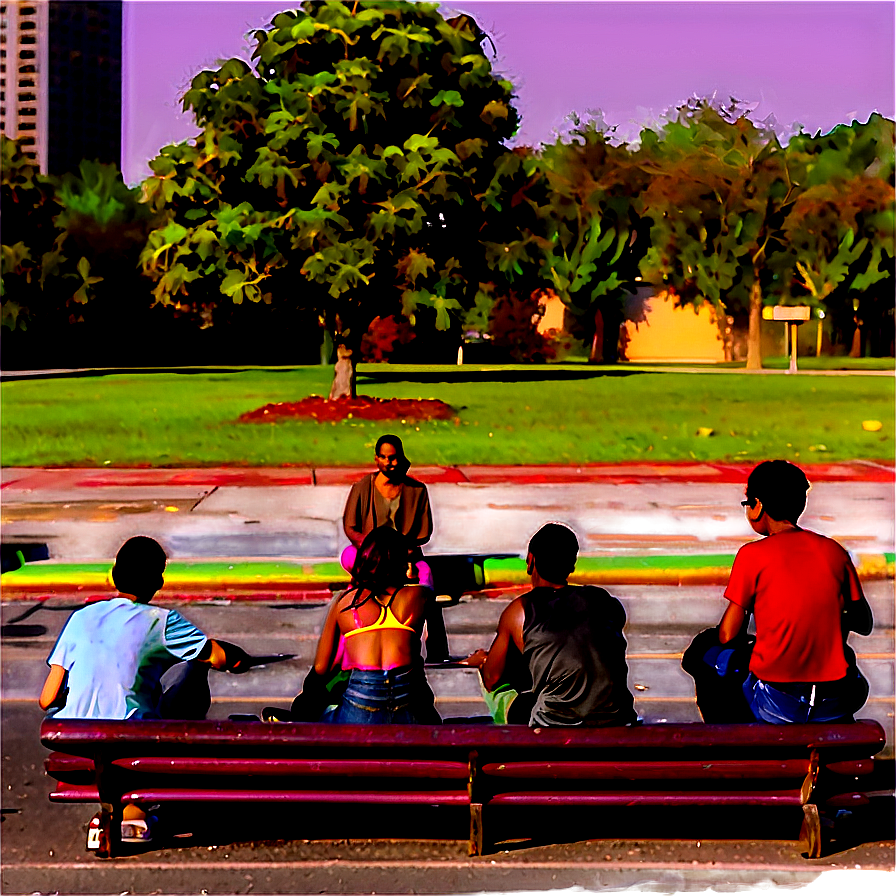 People Sitting At Park Png Ycp PNG Image