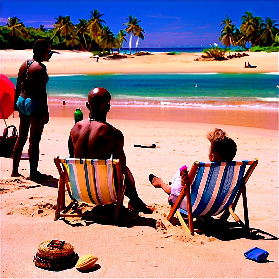 People Sitting On Beach Png Nfn55 PNG Image