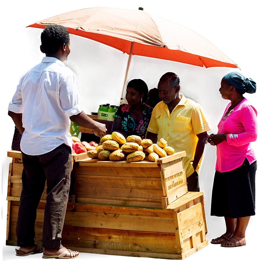 People Standing At Market Png 06122024 PNG Image