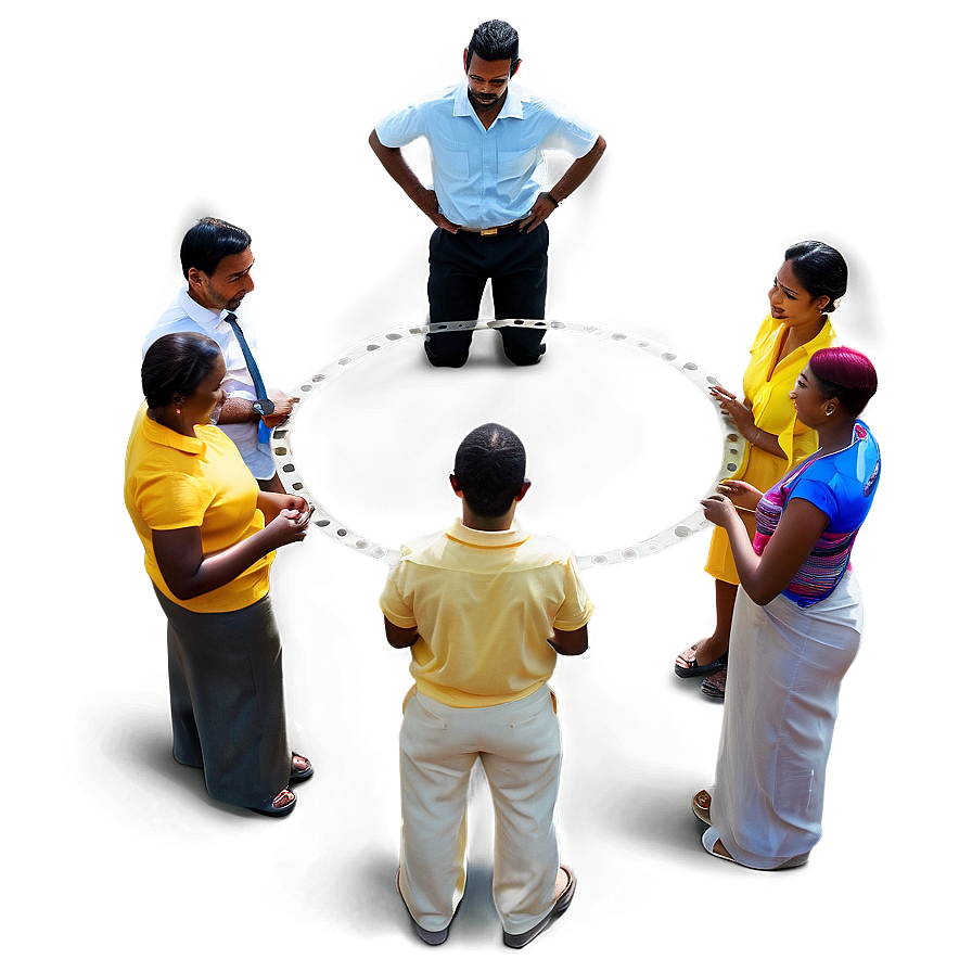 People Standing In Circle Png 41 PNG Image