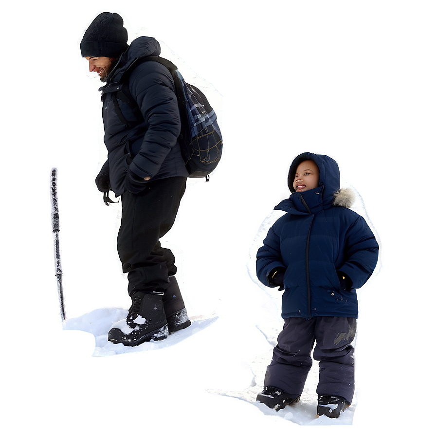 People Standing In Snow Png Xps58 PNG Image