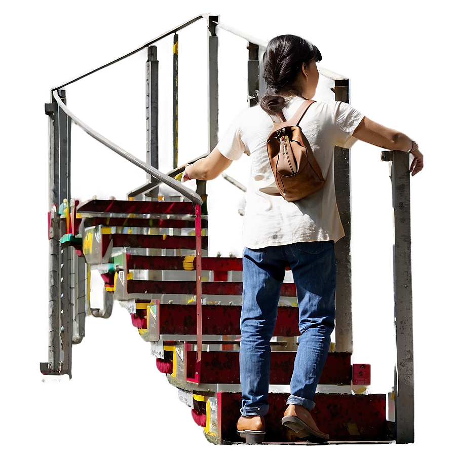 People Standing On Stairs Png Mkn2 PNG Image