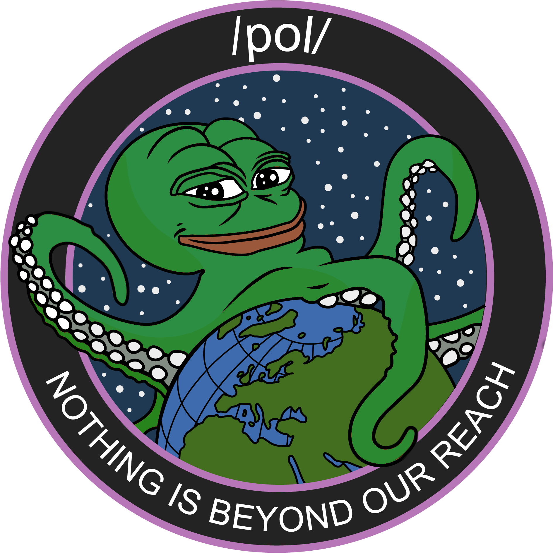 Pepe Octopus World Embrace PNG Image