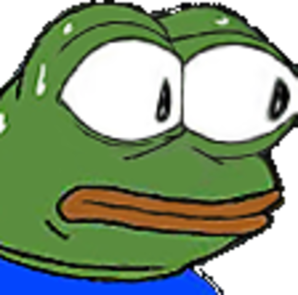 Pepethe Frog Sad Expression PNG Image