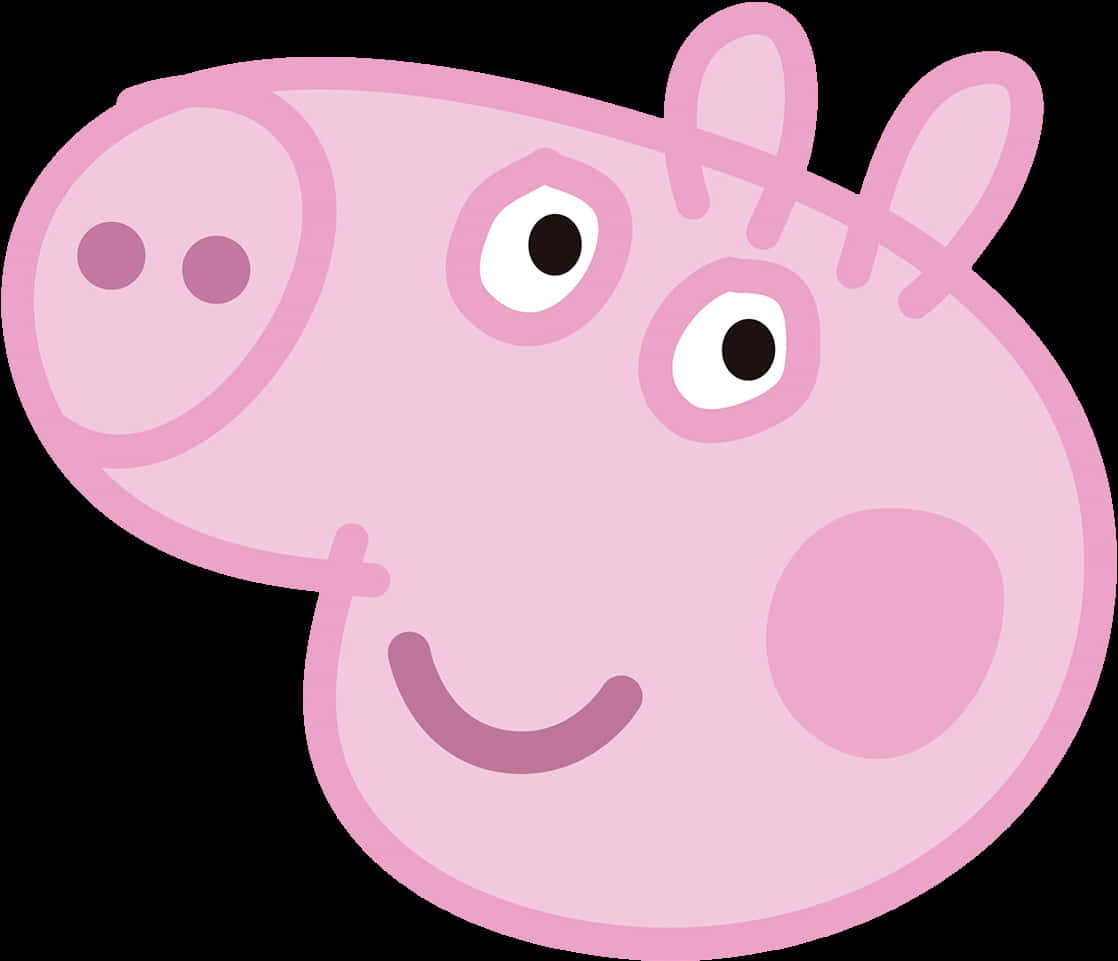 Peppa_ Pig_ Character_ Headshot PNG Image