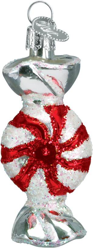 Peppermint Candy Christmas Ornament PNG Image