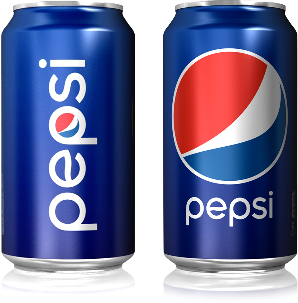 Pepsi Can Design Comparison PNG Image