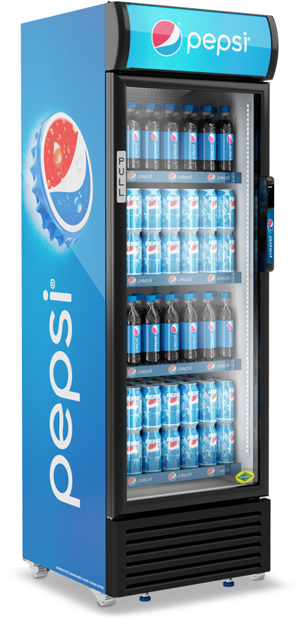 Pepsi Refrigerator Fullof Cans PNG Image