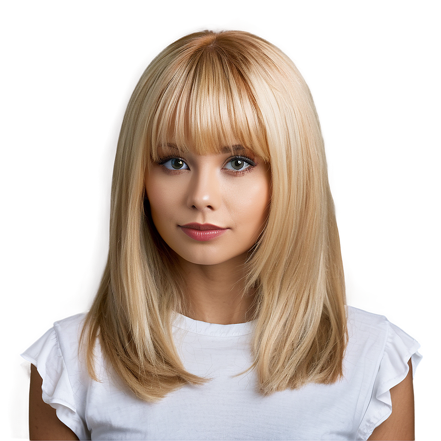 Perfect Blonde Hairstyle Png Nnl84 PNG Image