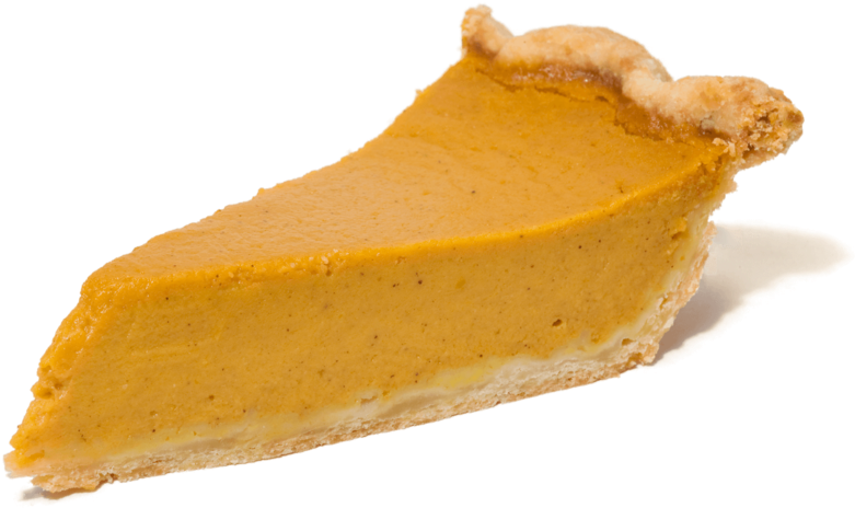 Perfect Pumpkin Pie Slice PNG Image