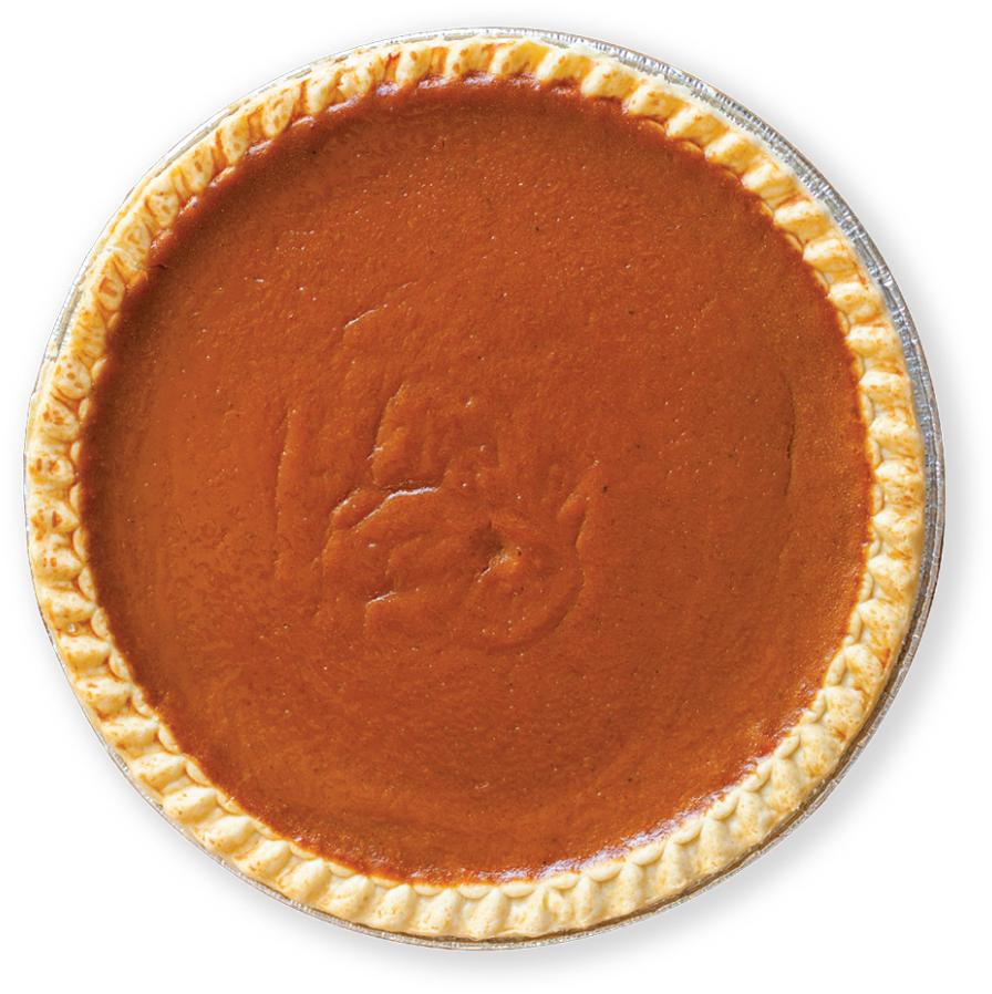 Perfect Pumpkin Pie Top View.png PNG Image