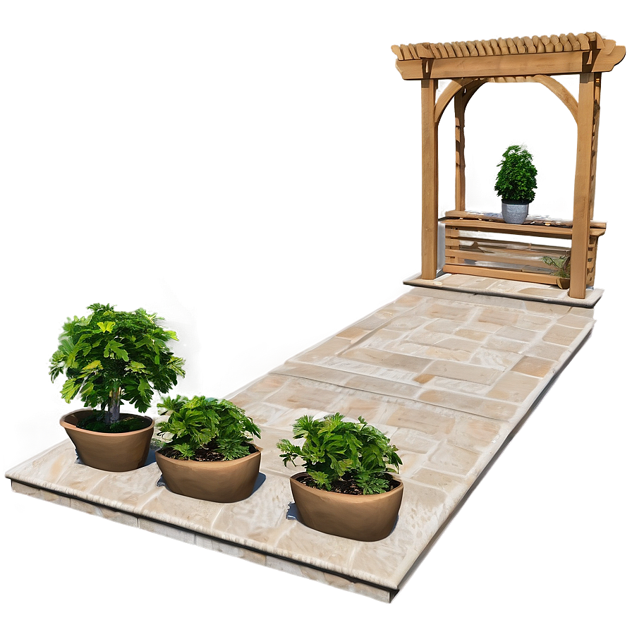 Pergola For Garden Pathway Png 06132024 PNG Image