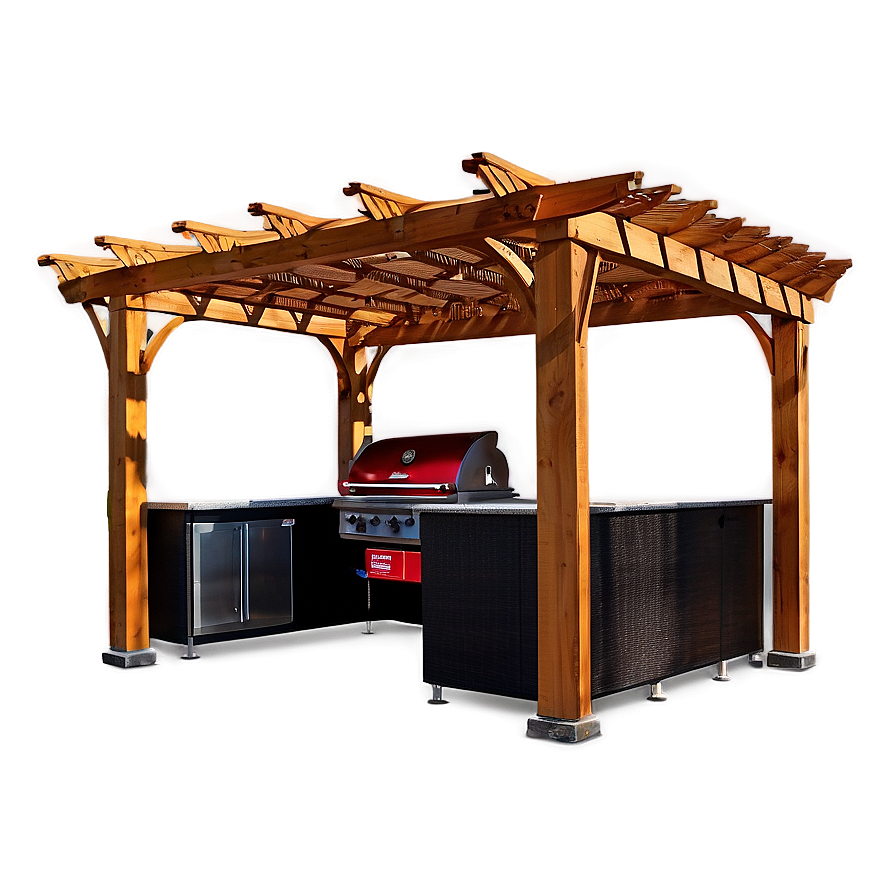 Pergola For Outdoor Kitchen Png 06132024 PNG Image