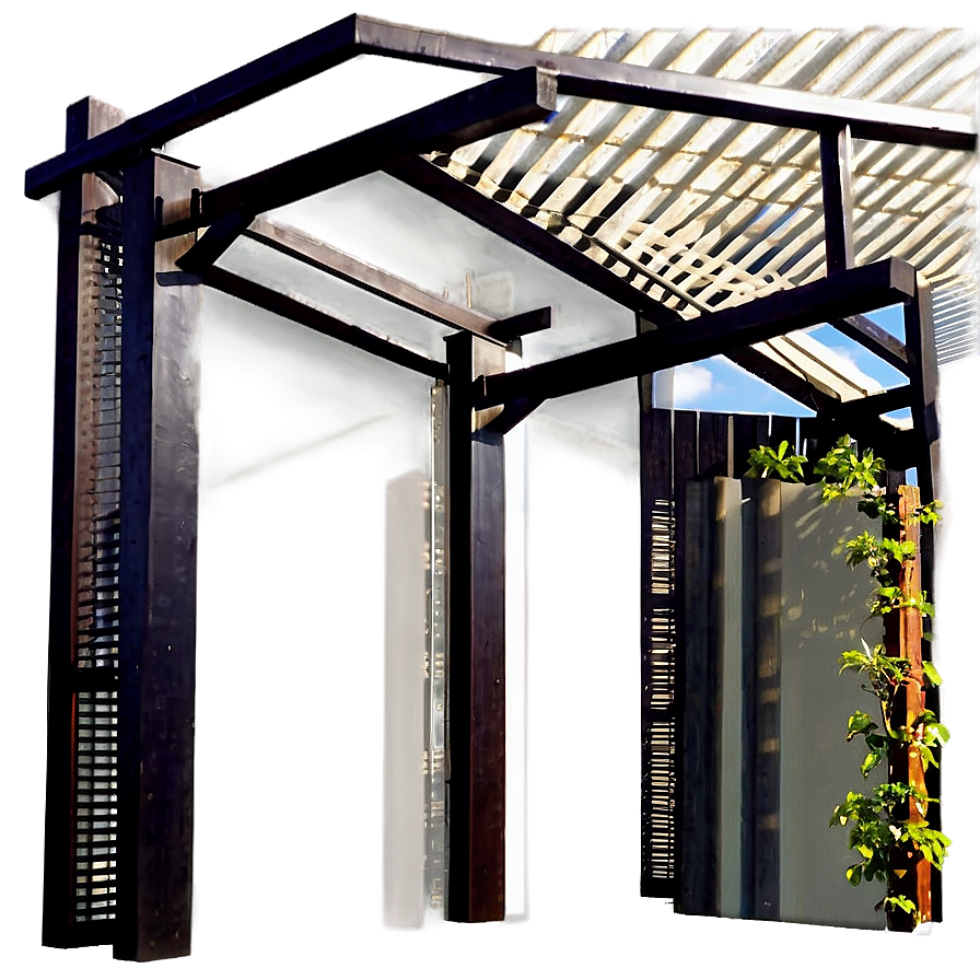 Pergola With Screening Png Hbp51 PNG Image