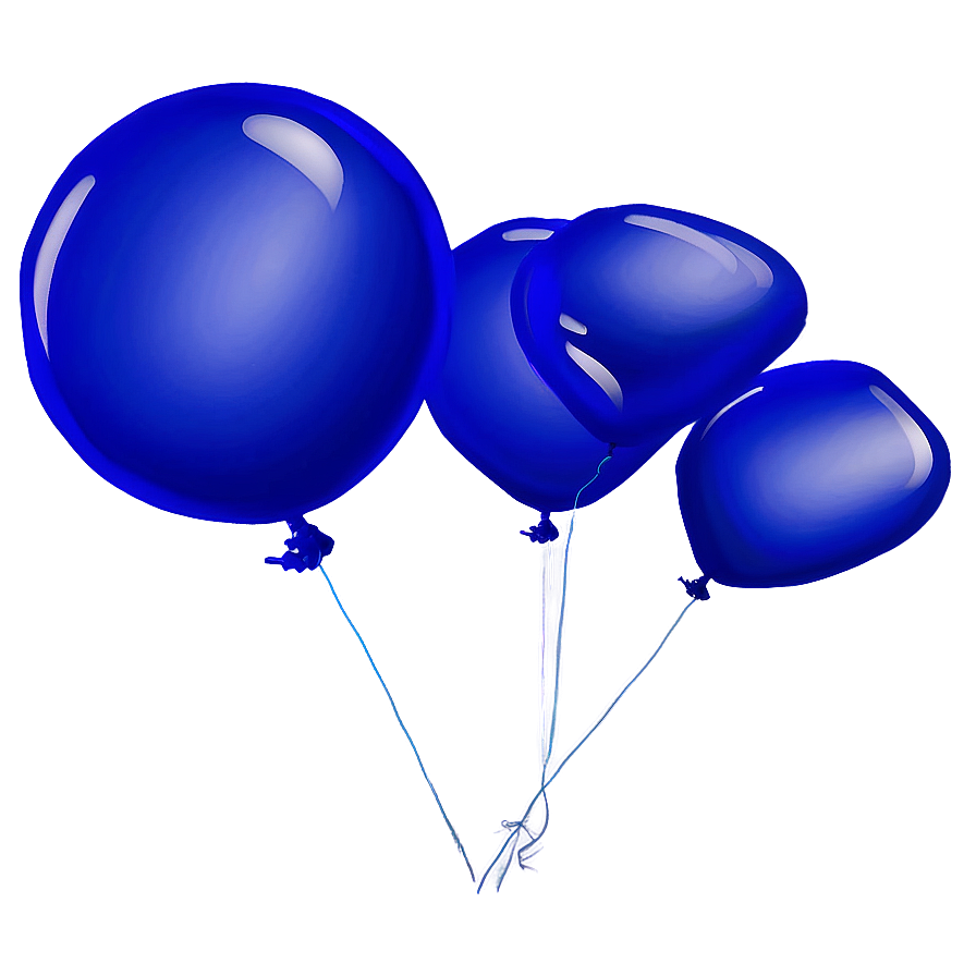 Periwinkle Blue Balloons Png Qos38 PNG Image