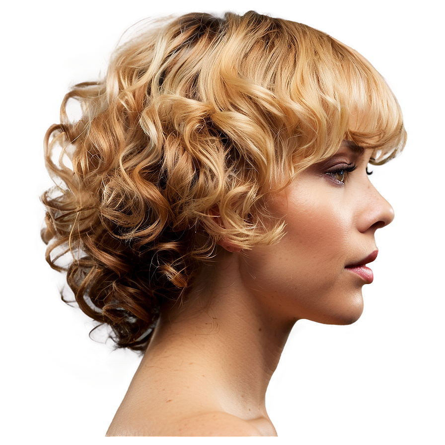 Perm Hair A PNG Image