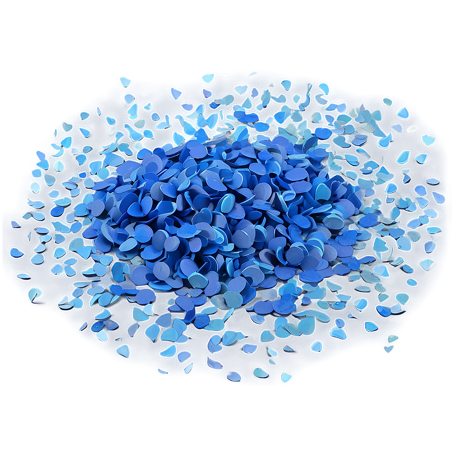 Persian Blue Confetti Splash Png 44 PNG Image