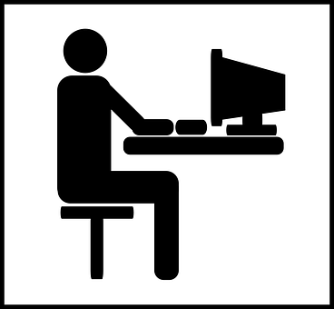 Person Computer Icon PNG Image