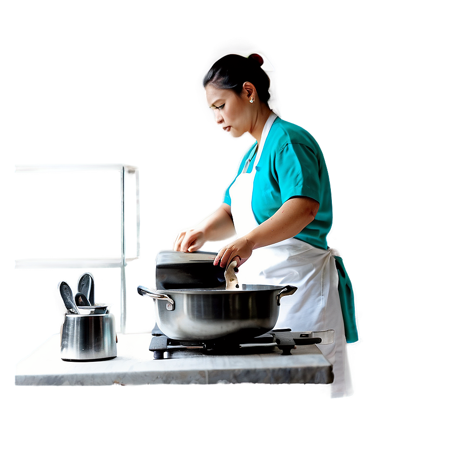 Person Cooking Png Lwj PNG Image