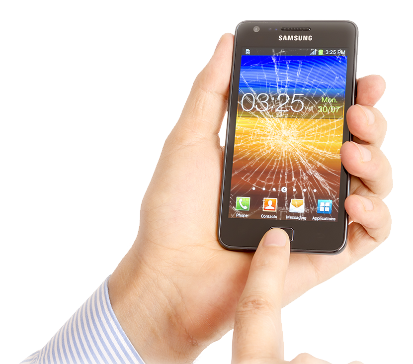 Person Holding Samsung Smartphone PNG Image