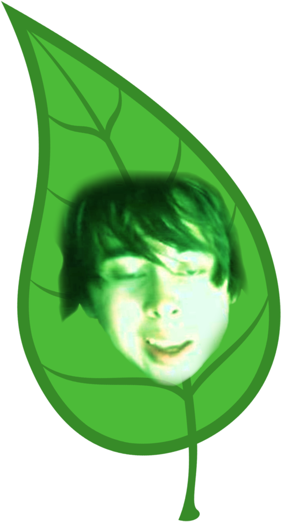 Person In Leaf Overlay PNG Image