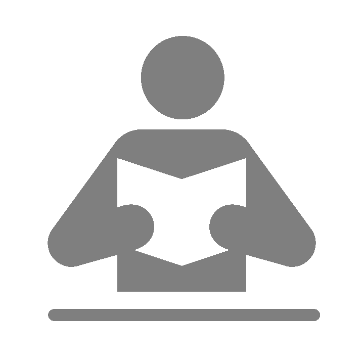 Person Reading Book Icon PNG Image