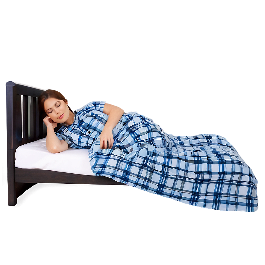 Person Sleeping In Bed Png 05232024 PNG Image