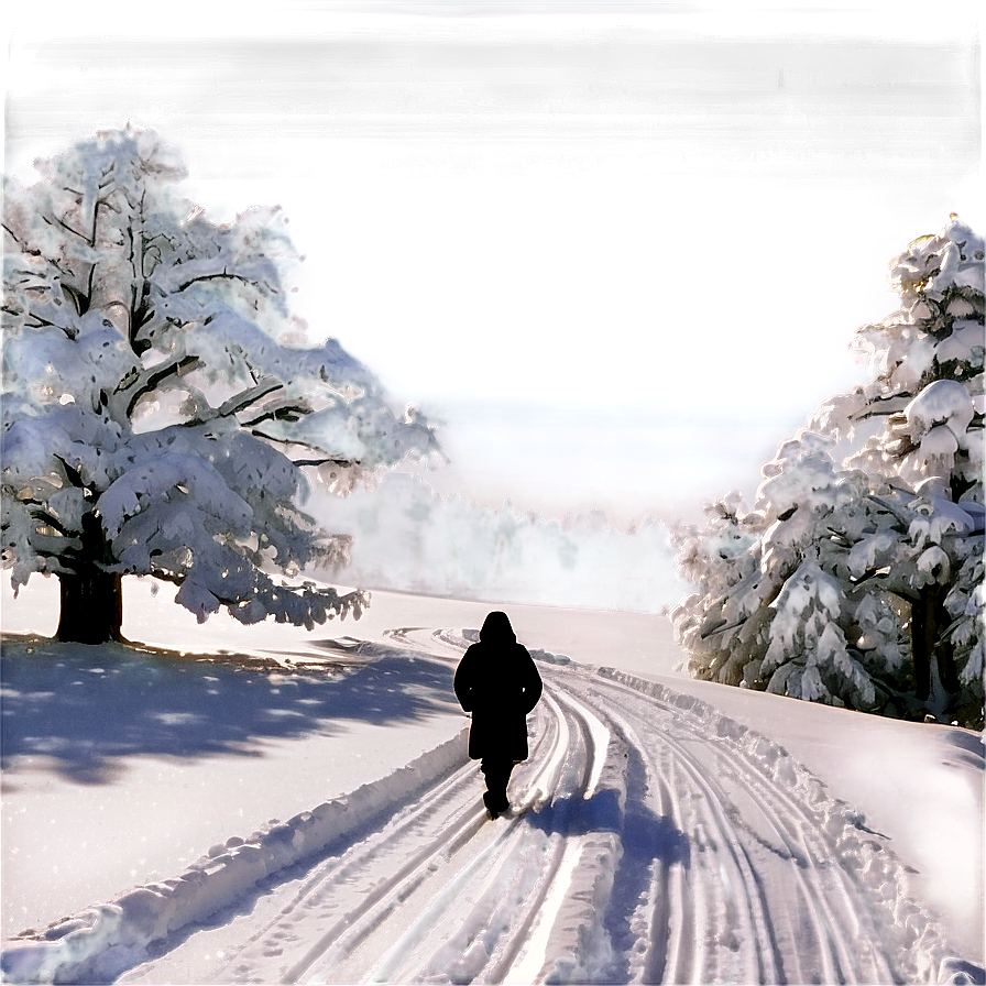 Person Walking In Snow Png Rop81 PNG Image