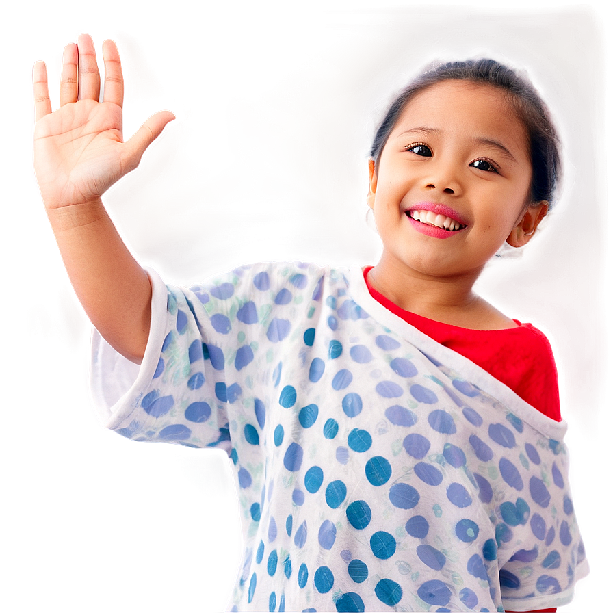 Person Waving B PNG Image