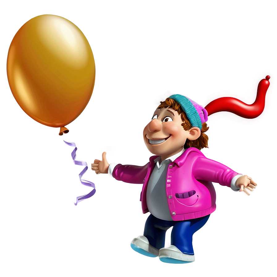 Person With Balloons Png 80 PNG Image