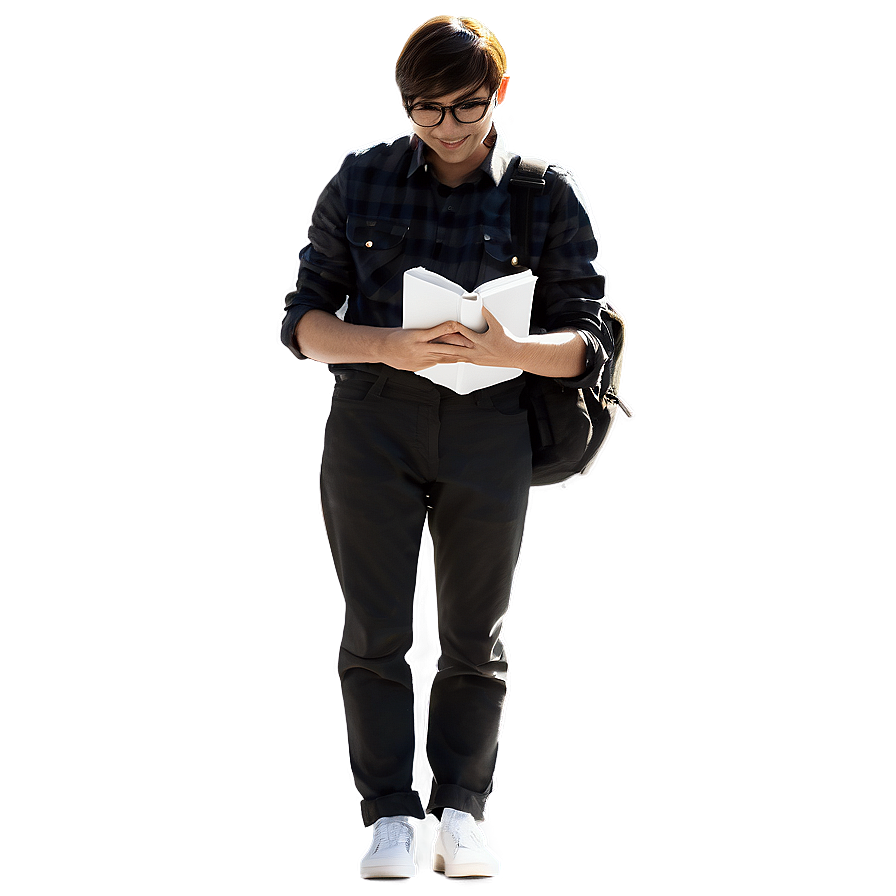 Person With Book Png 42 PNG Image