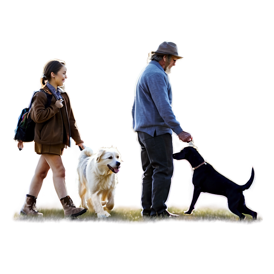 Person With Dog Png Xjs PNG Image