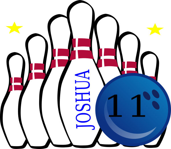 Personalized Bowling Pinsand Ball Graphic PNG Image