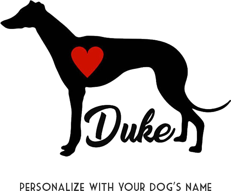 Personalized Greyhound Silhouettewith Name PNG Image